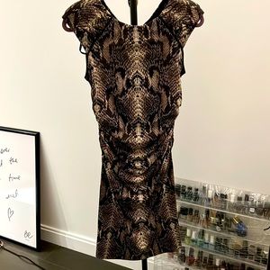 Snake pattern dress